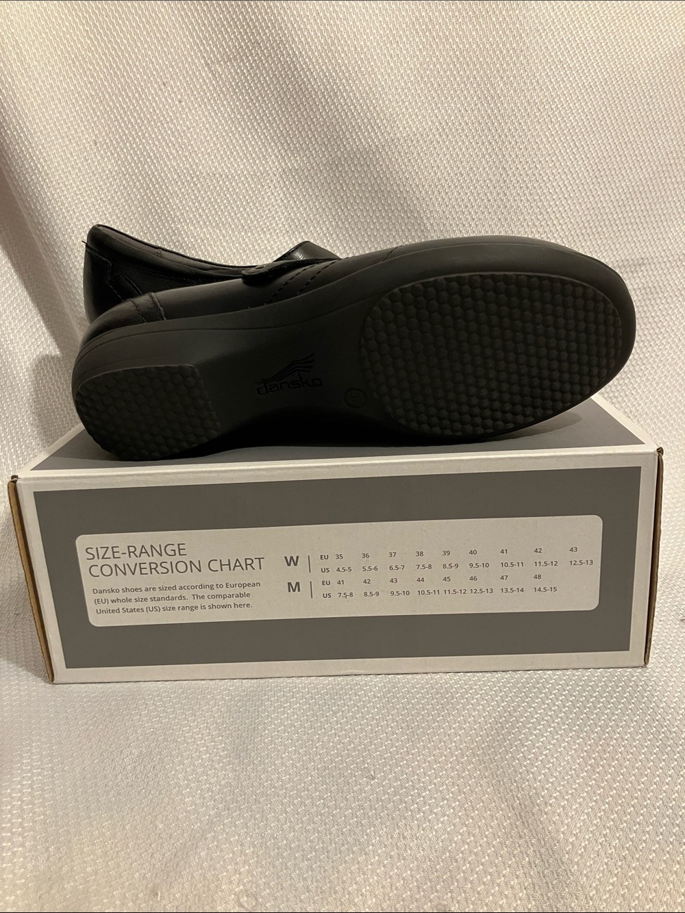 Dansko Black Leather Slip-On Flats - Picture 6 of 6